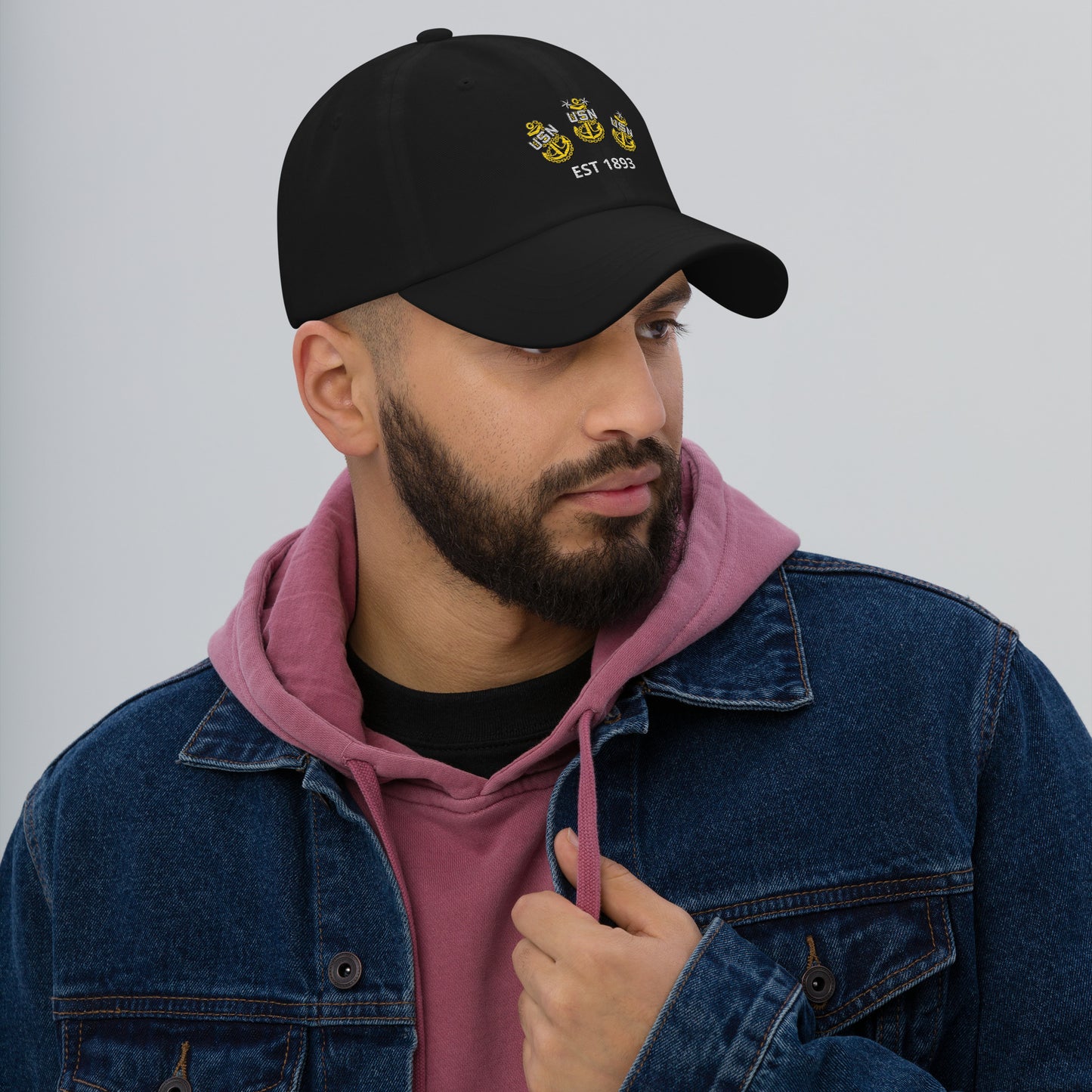US Navy Chief - Embroidered dad hat