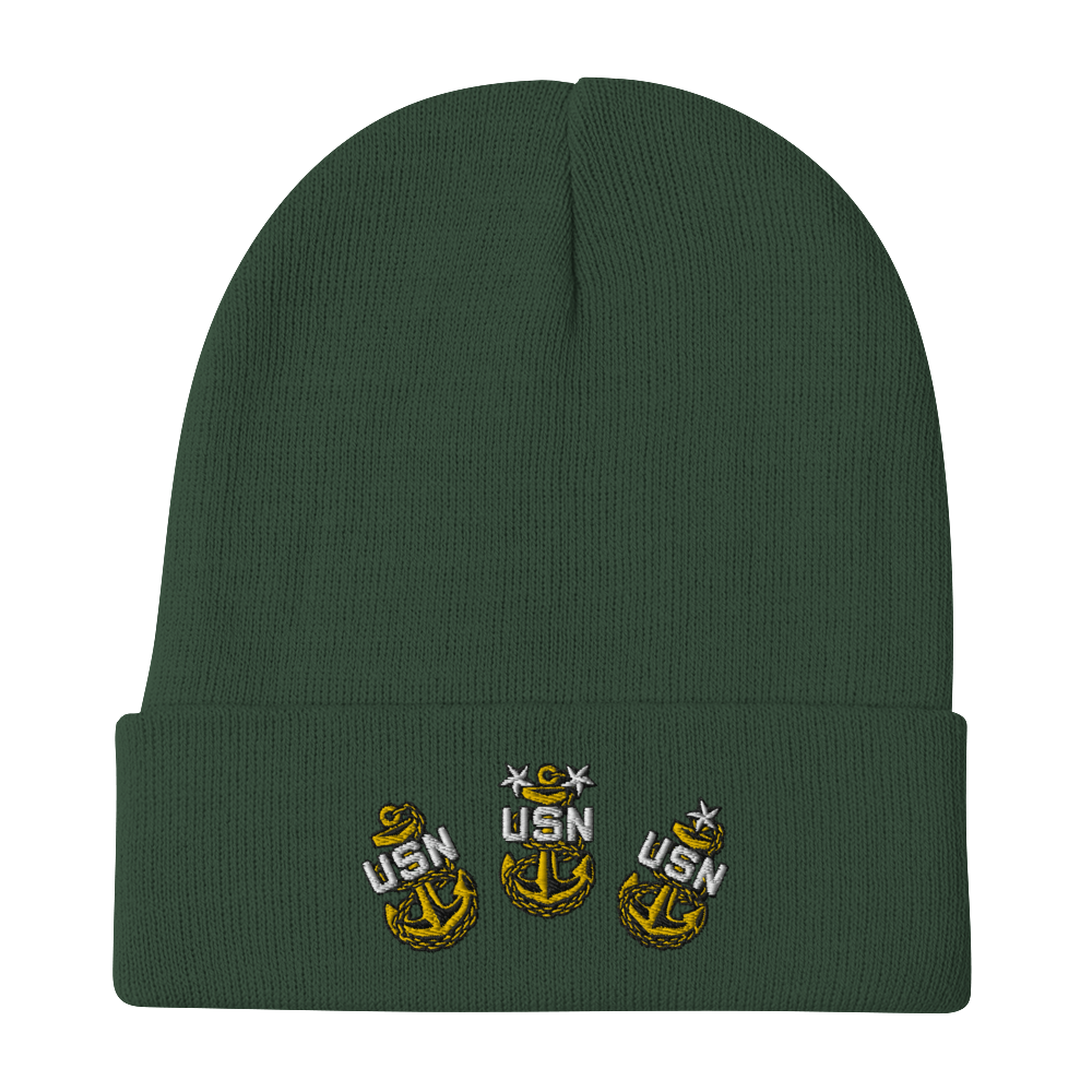 US Navy Chief - Embroidered Beanie