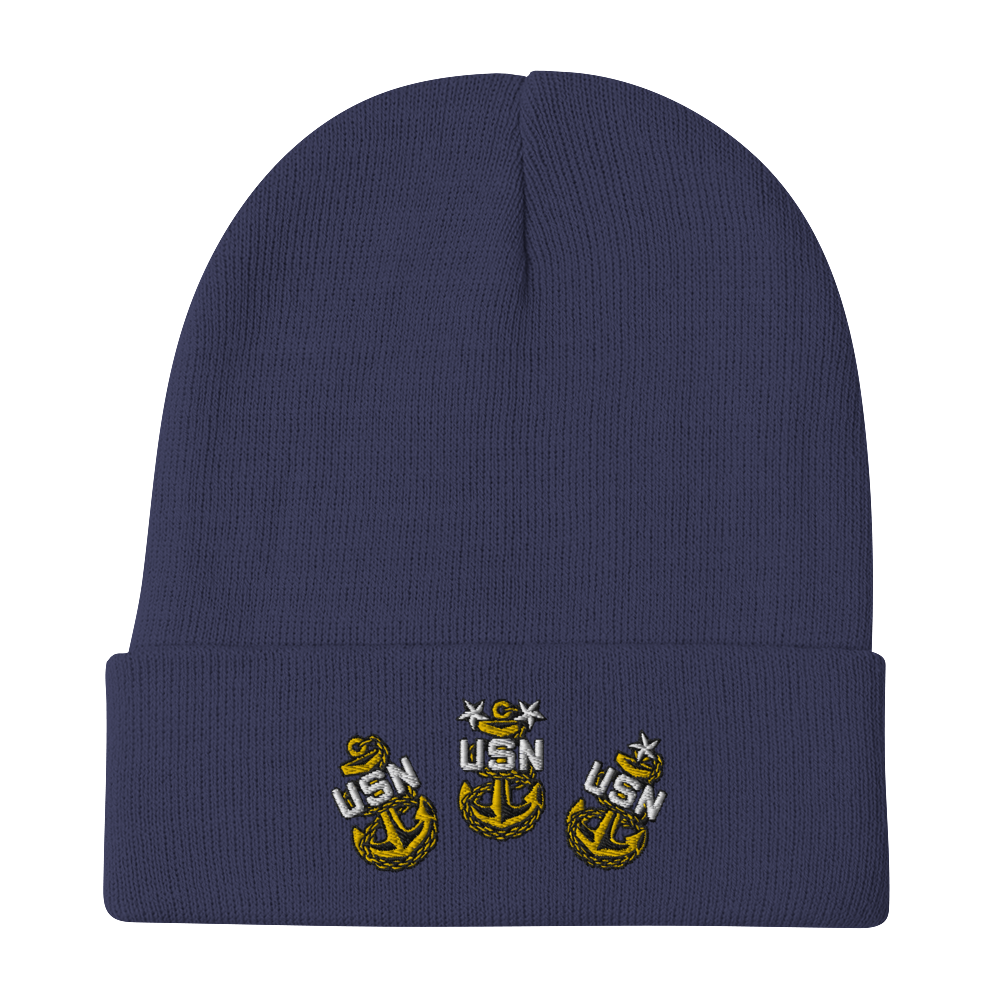 US Navy Chief - Embroidered Beanie
