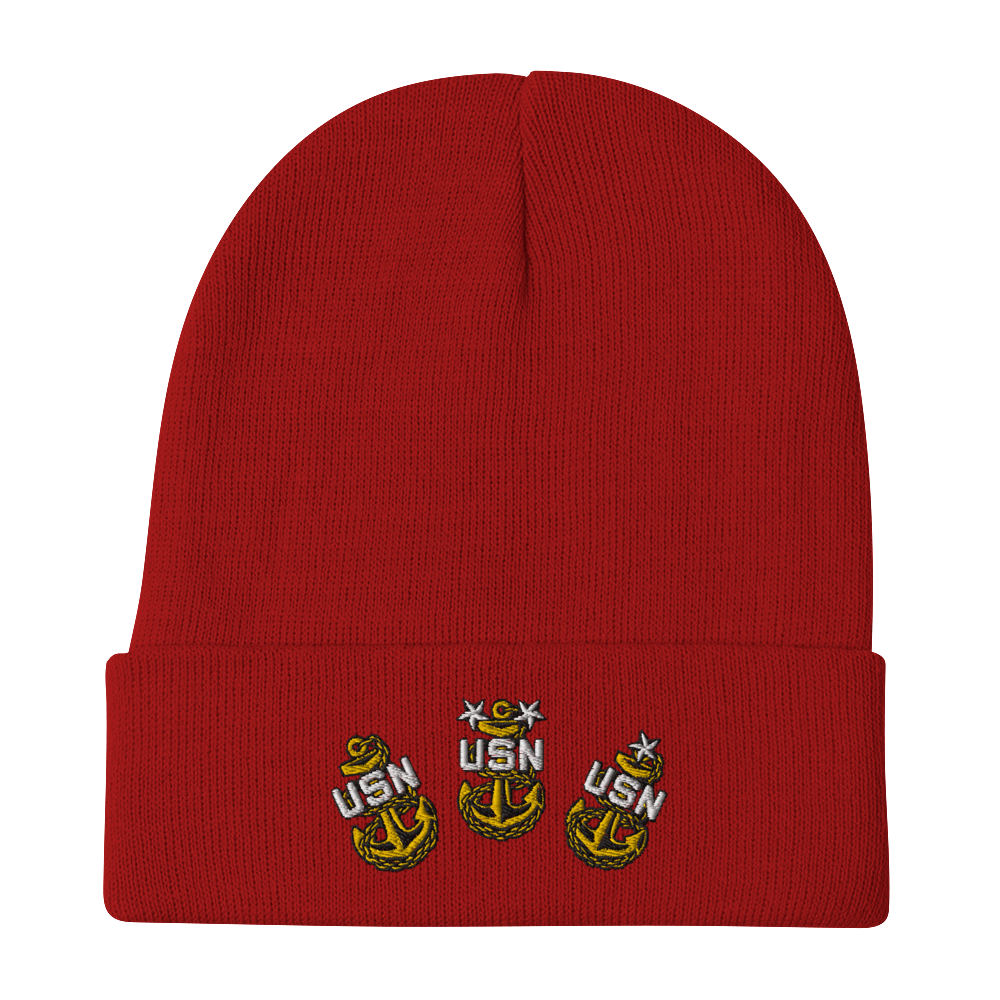 US Navy Chief - Embroidered Beanie