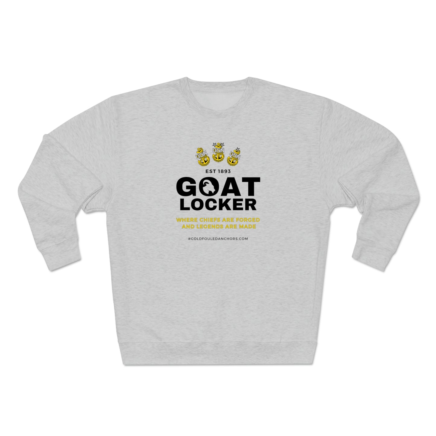 Unisex Navy Chief Sweatshirt - Goatlocker #NavyChief #CPO #ChiefPettyOfficer #MilitaryApparel