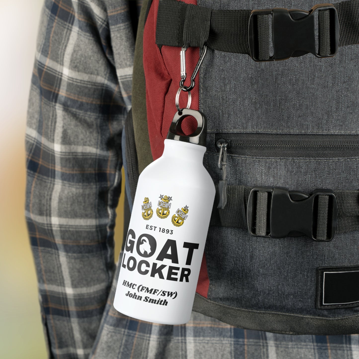 Customizable Oregon Sport Bottle - #NavyChief #CPO #ChiefPettyOfficer #MilitarySportBottle #ChiefSportBottle
