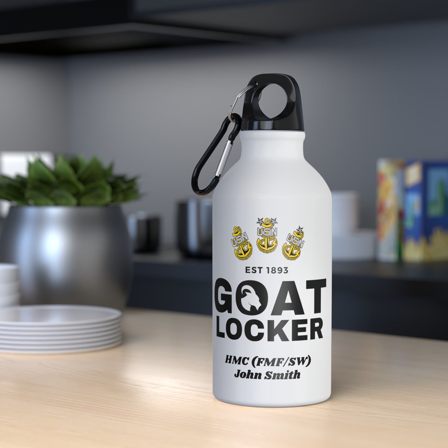 Customizable Oregon Sport Bottle - #NavyChief #CPO #ChiefPettyOfficer #MilitarySportBottle #ChiefSportBottle