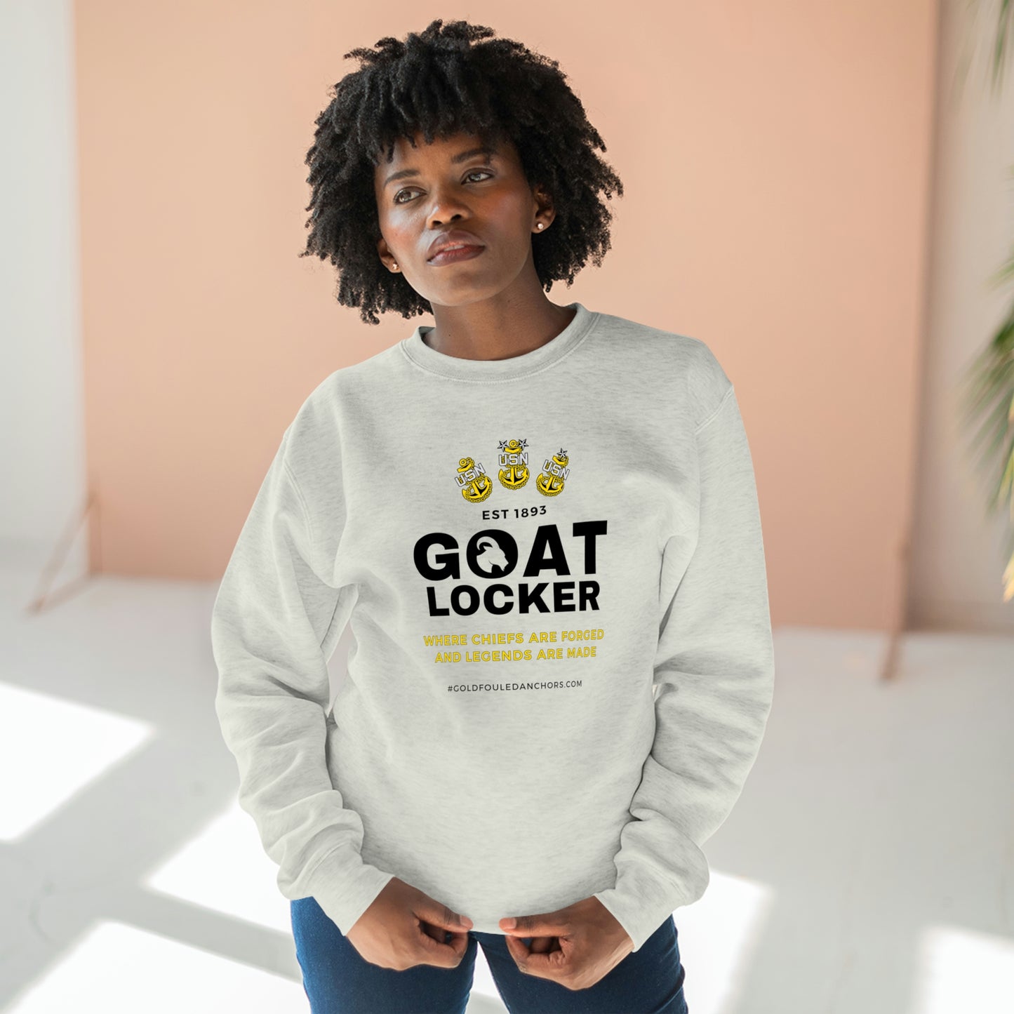 Unisex Navy Chief Sweatshirt - Goatlocker #NavyChief #CPO #ChiefPettyOfficer #MilitaryApparel