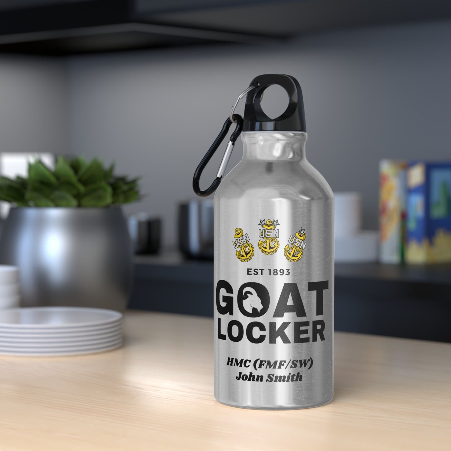 Customizable Oregon Sport Bottle - #NavyChief #CPO #ChiefPettyOfficer #MilitarySportBottle #ChiefSportBottle