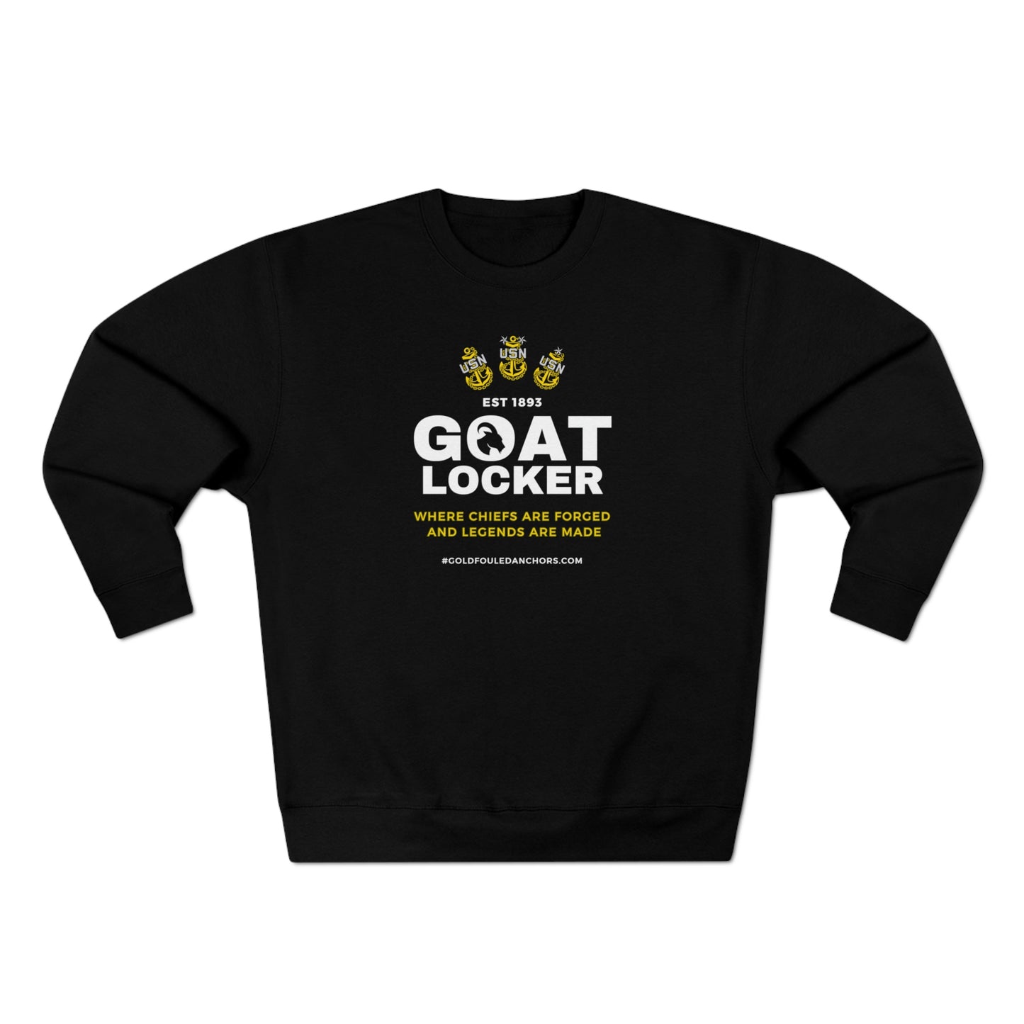 Unisex Navy Chief Sweatshirt - Goatlocker #NavyChief #CPO #ChiefPettyOfficer #MilitaryApparel