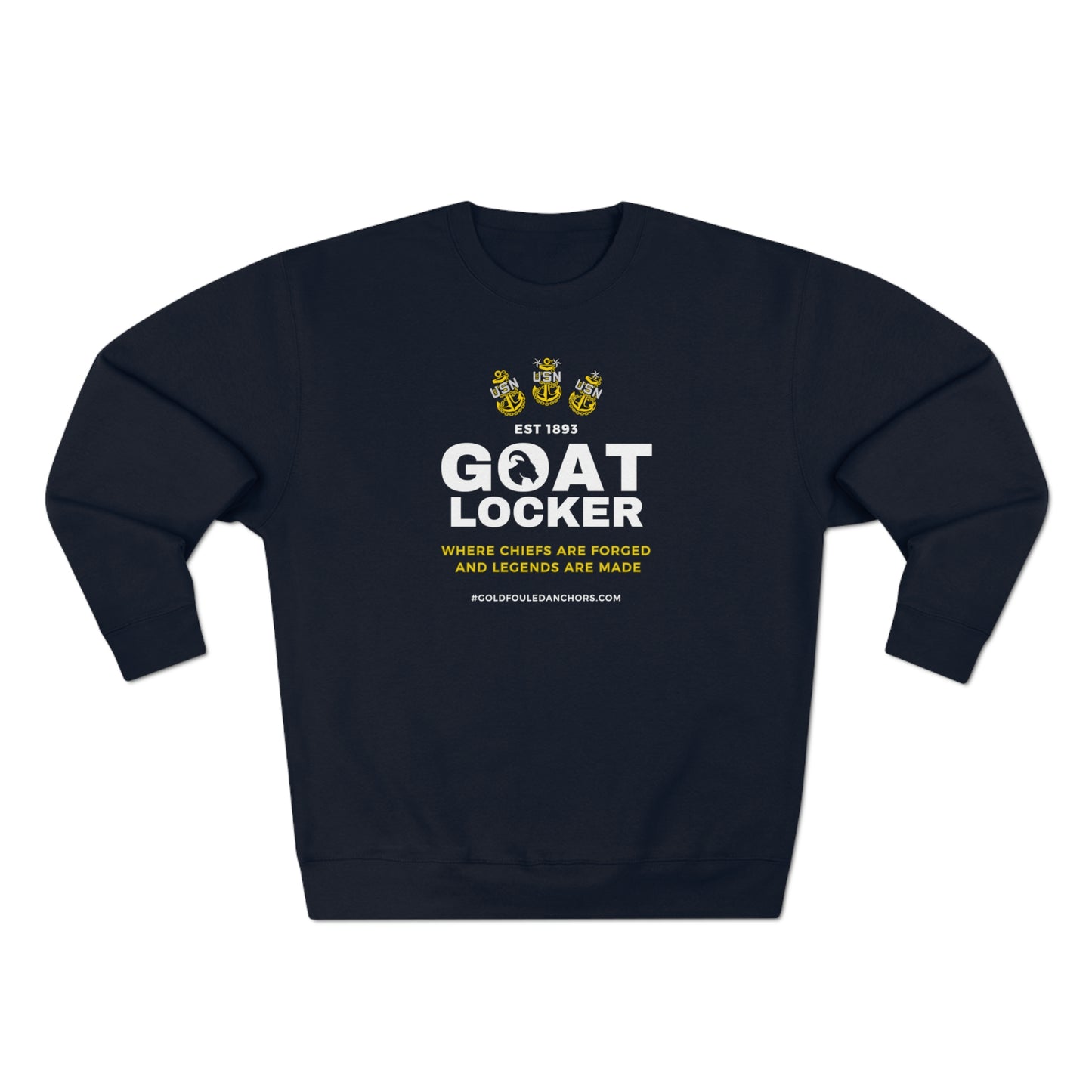 Unisex Navy Chief Sweatshirt - Goatlocker #NavyChief #CPO #ChiefPettyOfficer #MilitaryApparel