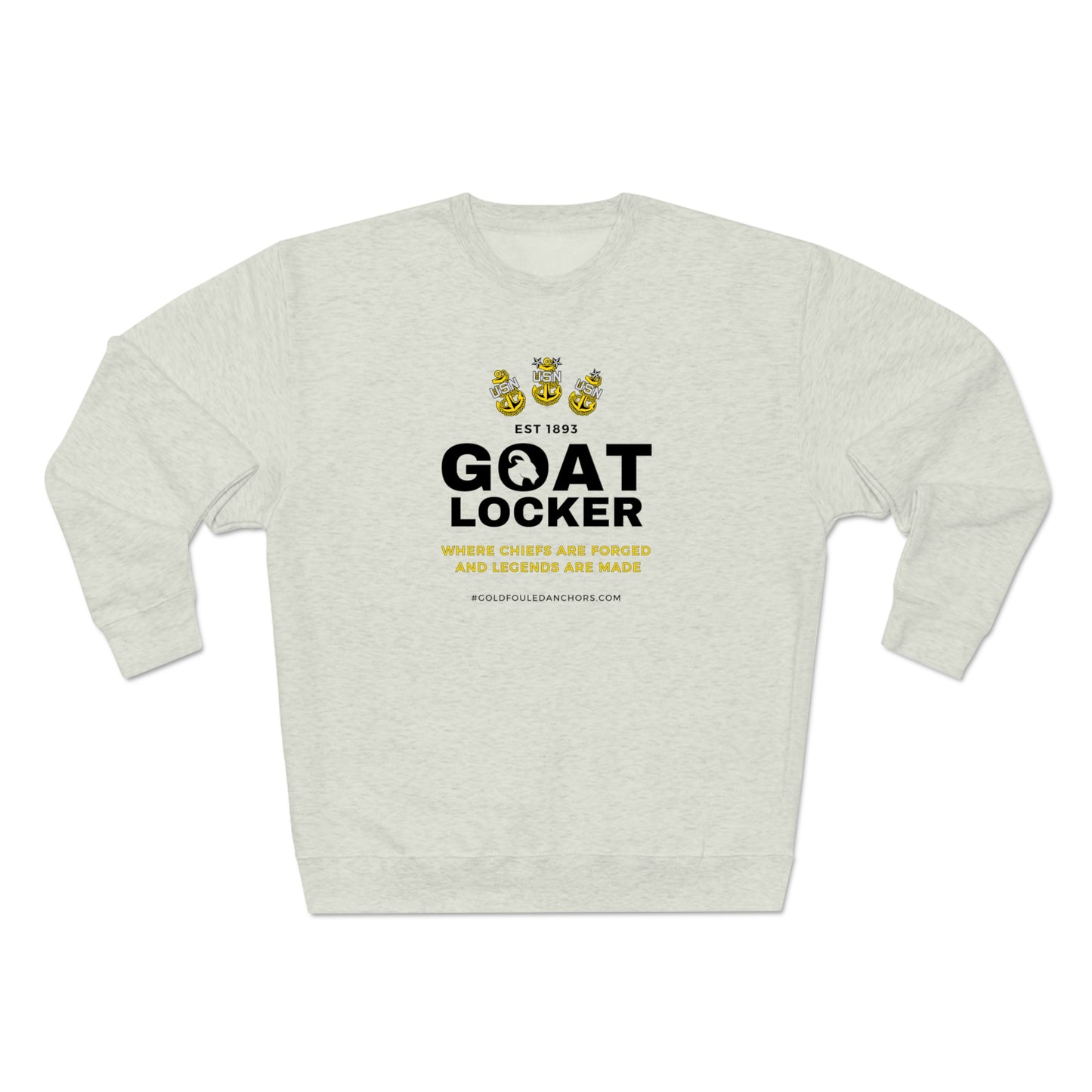 Unisex Navy Chief Sweatshirt - Goatlocker #NavyChief #CPO #ChiefPettyOfficer #MilitaryApparel