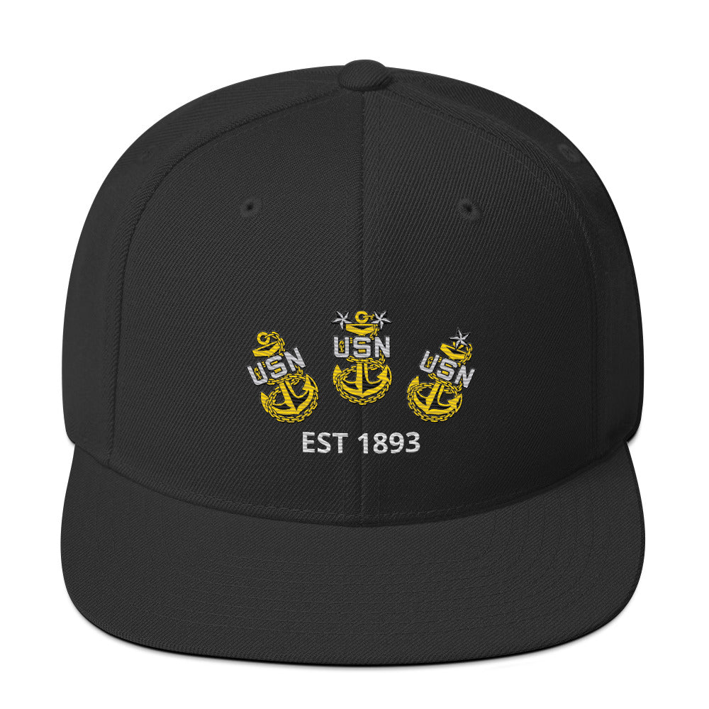 US Navy Chief - Snapback Hat