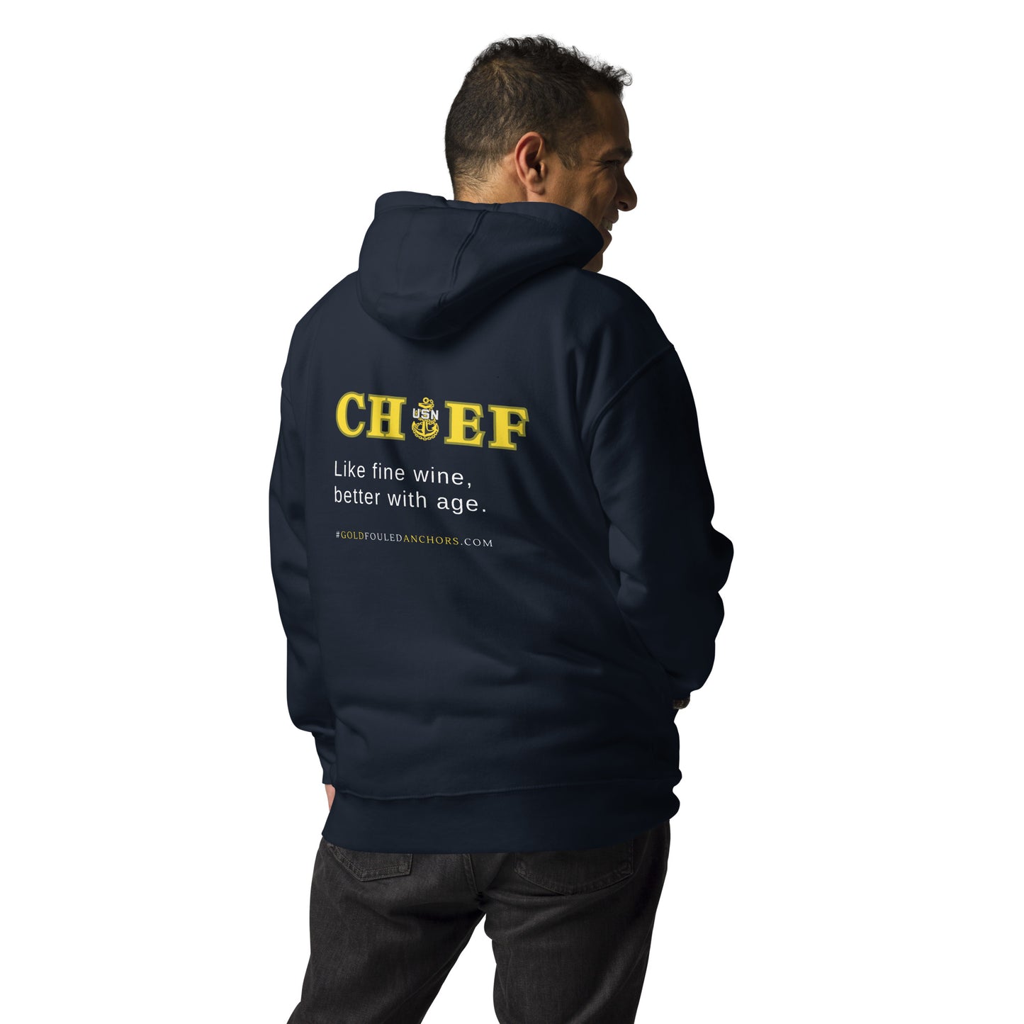 Unisex Navy Chief Hoodie - Goatlocker #NavyChief #CPO #ChiefPettyOfficer #MilitaryApparel #ChiefHoodie