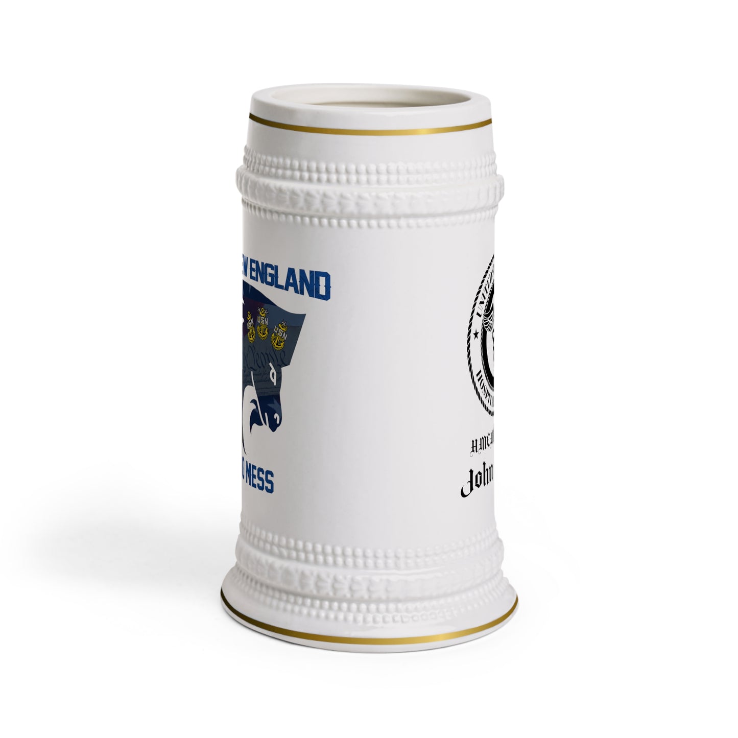 Customizable NTAG New England CPO Mess Beer Stein Mug #NavyChief #CPO #ChiefPettyOfficer #MilitaryMug #ChiefBeerMug