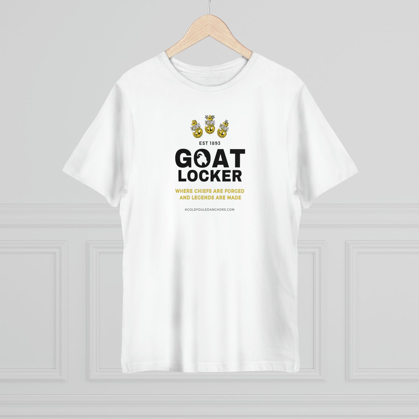 Unisex Navy Chief T-Shirt - Goatlocker #NavyChief #CPO #ChiefPettyOfficer #MilitaryApparel