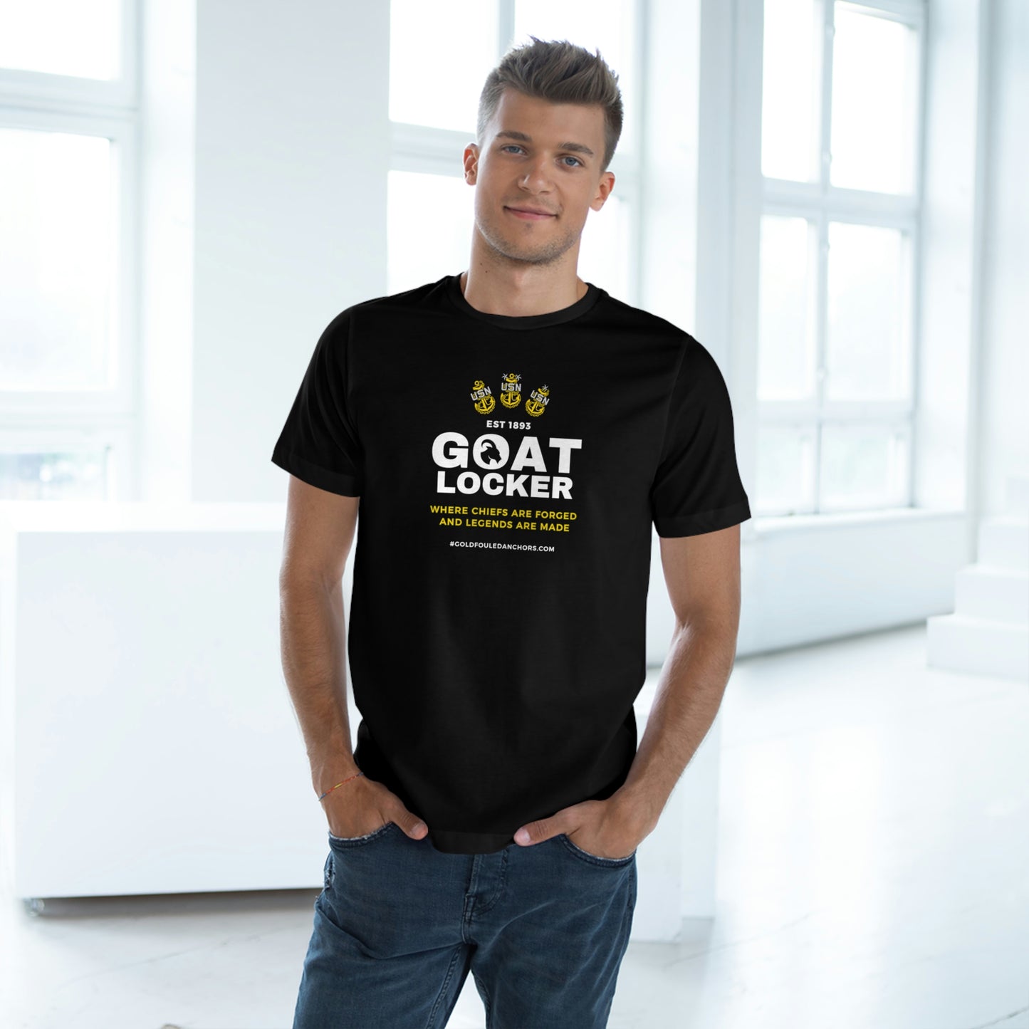 Unisex Navy Chief T-Shirt - Goatlocker #NavyChief #CPO #ChiefPettyOfficer #MilitaryApparel