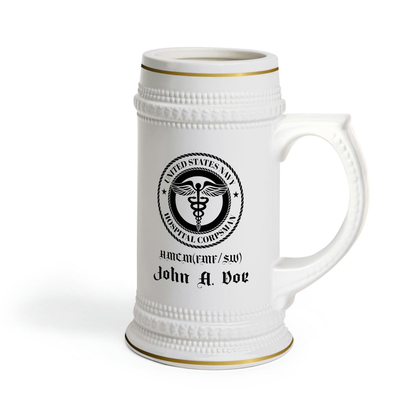 Customizable US Navy Chief Beer Stein Mug #NavyChief #CPO #ChiefPettyOfficer #MilitaryMug #ChiefBeerMug